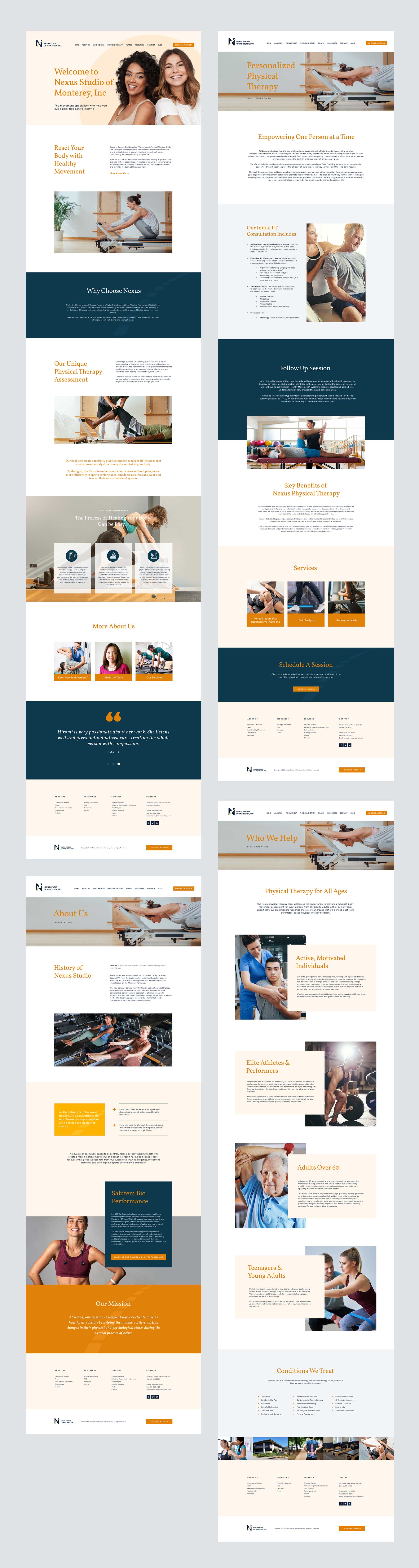 therapy clinic web design