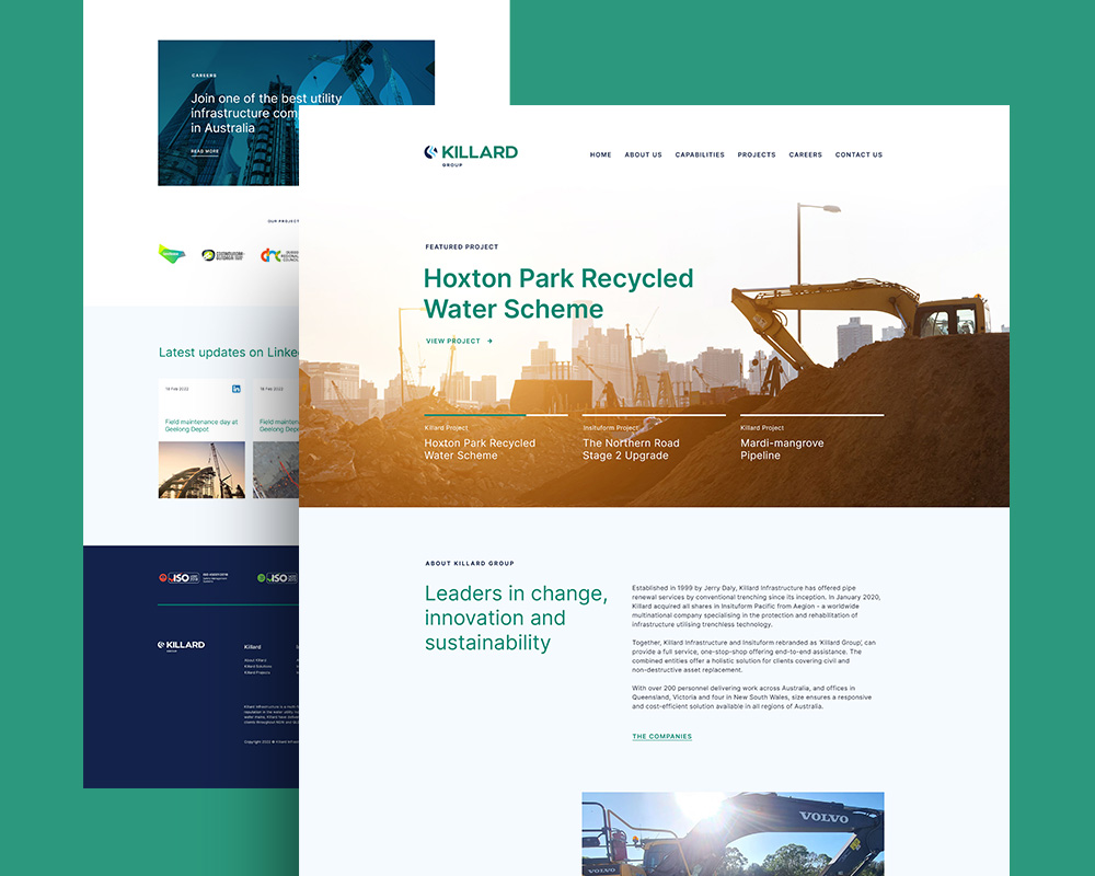 industrial website design