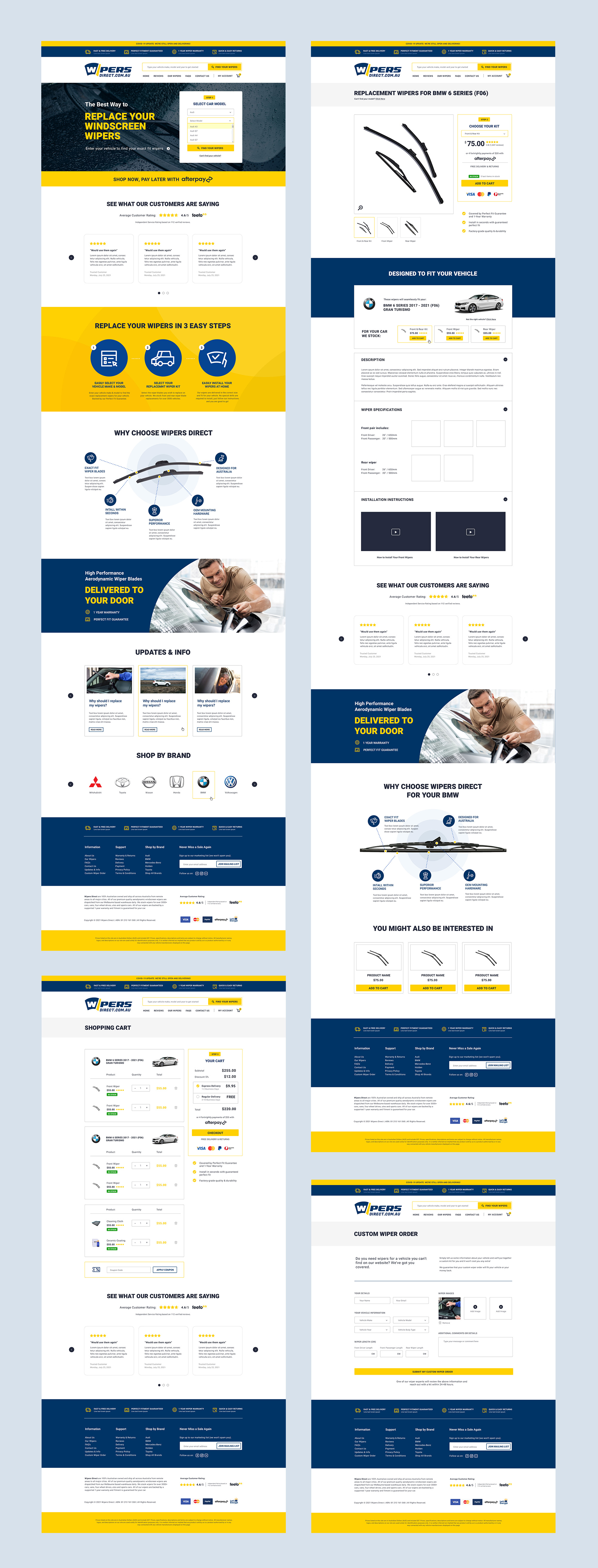 automotive ecommerce website design