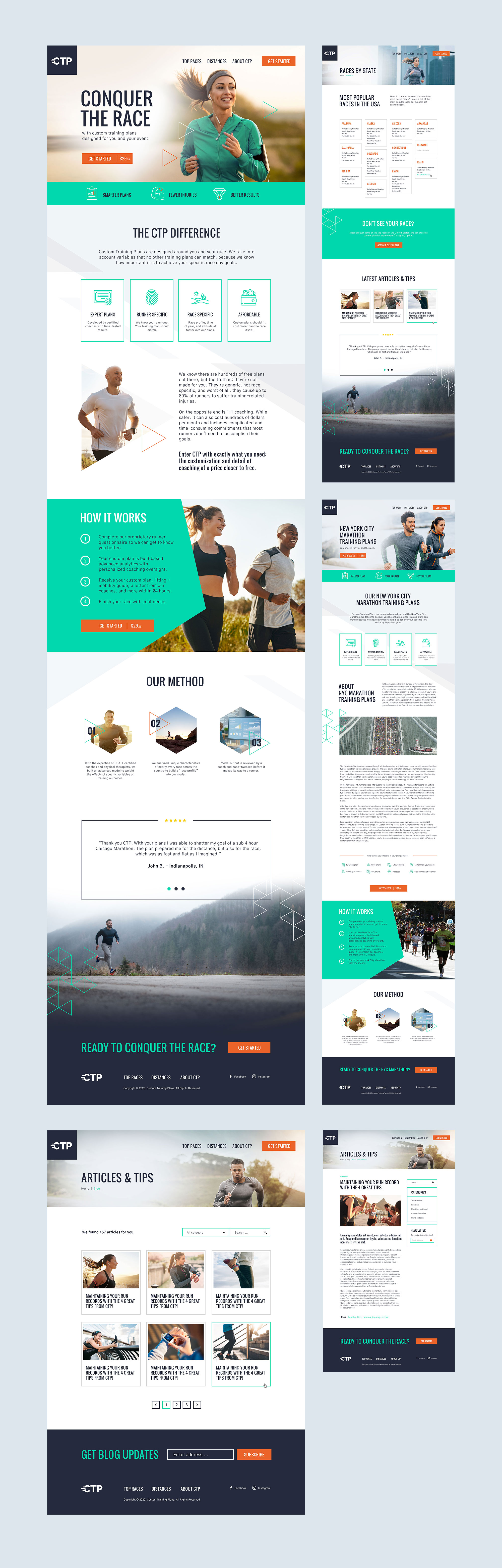 fitness coach web design neoxica