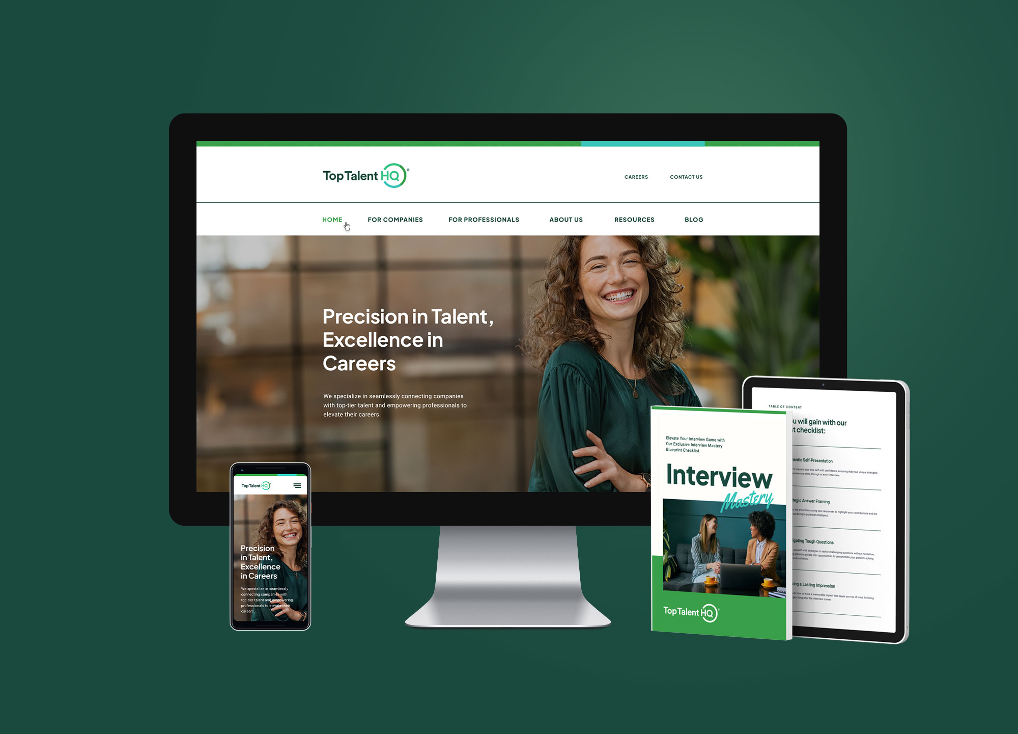 website design for career coach and recruiting agency